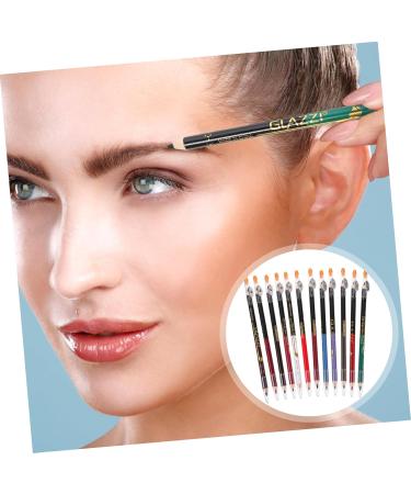 Mikinona 12pcs Lip Liner Eyeliner Makeup Lipliner Eyebrow Pencil Makeup Accessory Lipliner Pencil Wooden - Buy Online on GoSupps.com