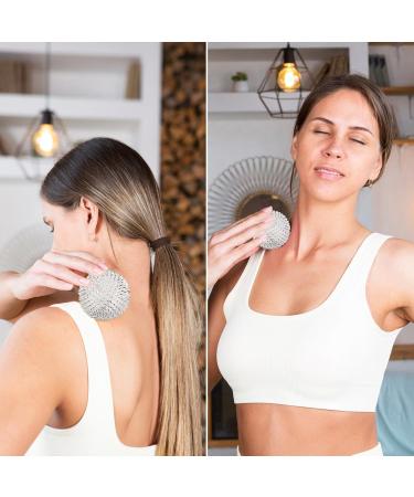 4 Magnetic Acupressure Balls & 8 Sensory Massage Rings | Stress Relief & Finger Massage Tools 32mm & 47mm Hard Hedgehog Balls - Buy Online on GoSupps.com