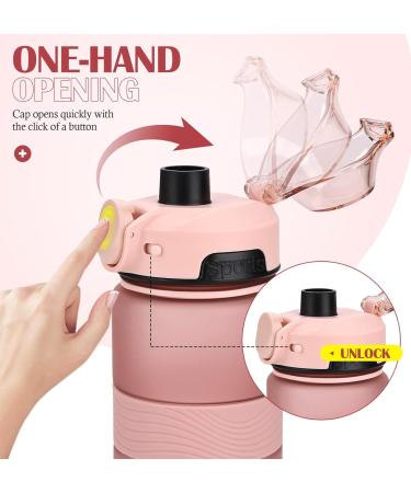 Codicile 1L BPA-Free Drinking Bottle | Sport Spout Water Bottle for Gym School Office & Travel - Ros golden Pink - Buy Online on GoSupps.com