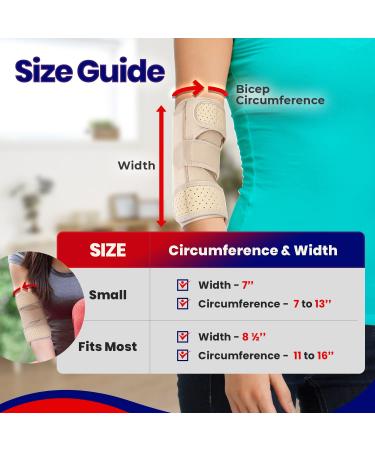 Comfortable Elbow Splint for Cubital Tunnel & Ulnar Nerve Entrapment - Small/Medium - Buy Online on GoSupps.com