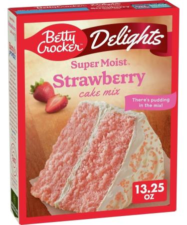 Betty Crocker Super Moist Strawberry Cake Mix 376g (13.25oz) - Buy Online on GoSupps.com