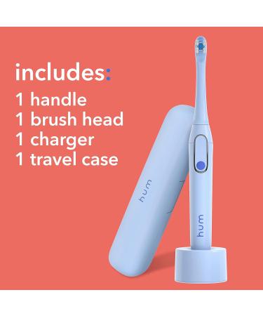 hum by Colgate Smart Electric Toothbrush Kit - Rechargeable Sonic Toothbrush with Travel Case - Blue - Buy Online on GoSupps.com