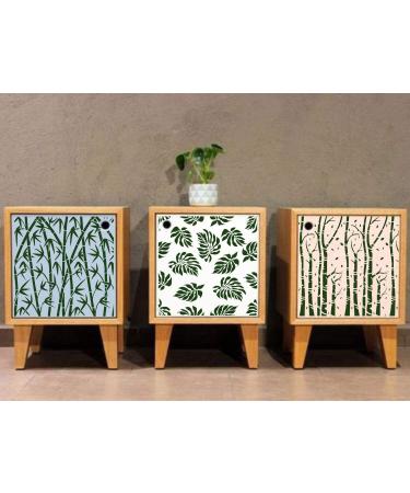 CrafTreat 12x12 Inch Bamboo Forest Stencils - Reusable DIY Craft Stencils for Painting on Wood, Canvas, Paper, Fabric, Wall, and Tile - Large Pattern for Home Decor - Buy Online on GoSupps.com