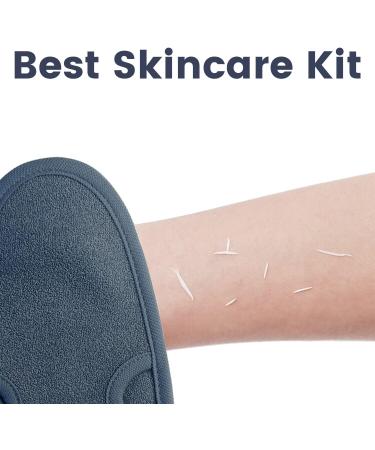 TheBeautyClothCo Exfoliating Gloves - 2 PC Body Scrubber for Soft Skin - Lymphatic Drainage Gloves for Dead Skin Remover - Advanced Skincare Kit for Women & Men - Buy Online on GoSupps.com