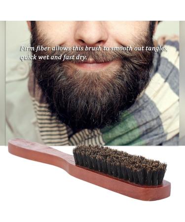 LAURAG Beard Brush for Men - Wooden Mustache Comb & Shaving Brush | Multifunctional Facial Hair Care - Buy Online on GoSupps.com