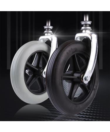 Wheel Replacement Parts for Wheelchairs Non-Inflatable Universal Wheels with Bearings Wheels for Walker 7in 2Pcs Gray Grey - Buy Online on GoSupps.com