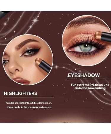  Generisch Glitter Eye Pencil 6 Waterproof Eye Makeup Colors Soft and Smooth Cream Texture Gift Choice Long-Lasting Makeup Stick for Women - Buy Online on GoSupps.com