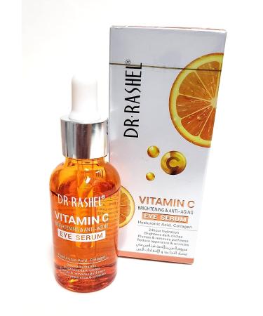 Dr Rashel Vitamin C Eye Serum | Hyaluronic Acid & Collagen | Reduce Wrinkles, Dark Circles & Puffiness | 1.01 oz - Buy Online on GoSupps.com