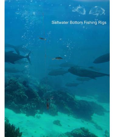Avlcoaky Saltwater Bottom Rigs 12pcs - Surf Fishing Steel Leaders with Swivels and Snaps - Buy Online on GoSupps.com