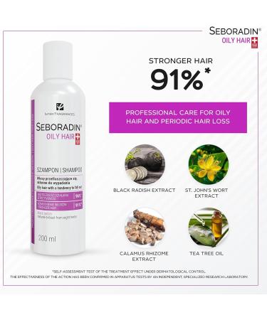 Seboradin Anti-Dandruff Shampoo for Greasy & Oily Hair | 400ml Hair Loss & Scalp Care for Psoriasis & Eczema - 1 Pack - Buy Online on GoSupps.com