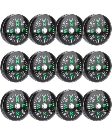 Portable Oil Filled Button Compass 12PCS - Lightweight & Stable for Hiking & Camping - Buy Online on GoSupps.com