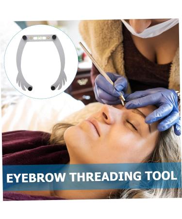 Beavorty 4pcs eye brow shaping kit white white outfit brow mapping kit suite aluminum alloy eyebrow line - Buy Online on GoSupps.com