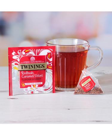  Twinings Twinings Redbush Pack of 4 boxes of 15 caramel velvet pyramid tea bags - Buy Online on GoSupps.com