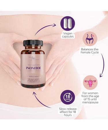 Inositol Myo & D-Chiro PCOS 4100MG Vegan Capsules - Hormonal Balance & Fertility Support - Preconception, Pregnancy & Ovarian Health - 9-in-1 Formula with Inositol, Folate, Chromium, Zinc, VIT B6, B12 & D3 - No Flavor (Vegan Capsules) - Buy Online on GoSupps.com