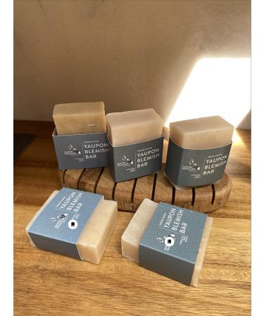 Yaupon Acne-Blemish Organic Bar Soap - 100% Natural Face & Body Cleanser for Sensitive Skin | Soothing Essential Oils for Men & Women - Buy Online on GoSupps.com