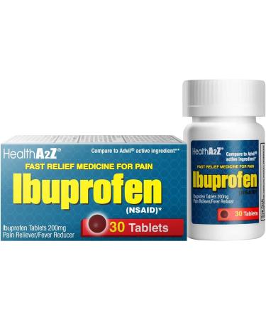 HealthA2Z Ibuprofen Caplets 200mg | Pain Reliever & Fever Reducer | 24 Packs of 30 Tablets (720 Tablets Total) | Value Pack | NSAID - Buy Online on GoSupps.com