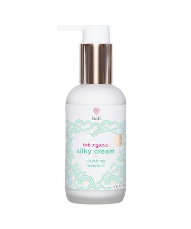 Silky Cream - Moisturizing for Dry Skin Rosehip + Avocado Oil Natural Baby Care Lotion Safe for Newborns Face and Body (4 Fl Oz.)