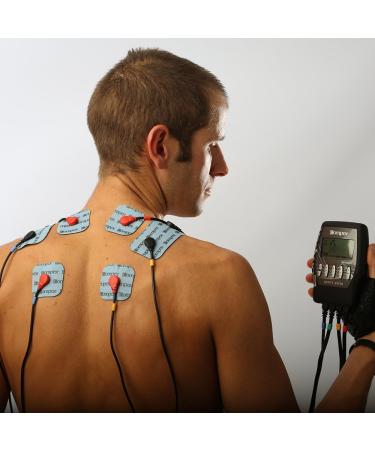 Compex Easy Snap Electrodes 2x4 Inch - 5 Pack (10 Electrodes) - Black for Muscle Stimulators - Buy Online on GoSupps.com