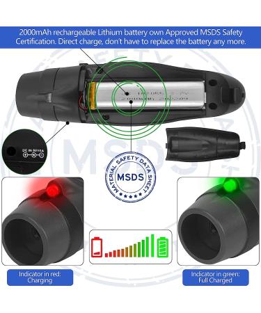 ZHT Electronic Whistle for Referees - USB Charging, 3 Tone High Volume Emergency Whistle for Safety - Ideal for Coaches, Teachers, Outdoor Activities - Black - Buy Online on GoSupps.com