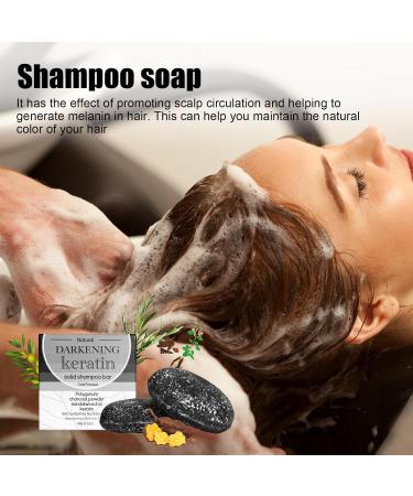  tongfeng Hair Bar Shampoo | Travel Friendly Soap Shampoo for Grey Hair - Teen Hair Care Products Non Irritating Soap for Travel Home Home - Buy Online on GoSupps.com