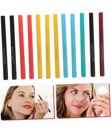 Mipcase Colored Eyeliner Pencils 12pcs Liquid Eyeliner Neon Eye Liner Pen Eyeline Liquid Pencil Set Painted Makeup 1 count (Pack of 1) As Shown - Buy Online on GoSupps.com