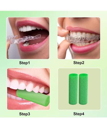 Uilyniu 20 Aligner Chewies - Comfortable Tablets for Aligner Sitzer & Chompers | Green Chewies for Perfect Fit - Buy Online on GoSupps.com