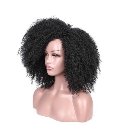 Lady Miranda Afro Short Kinky Synthetic Curly Wigs for Black Women - Natural and Stylish - Buy Online on GoSupps.com