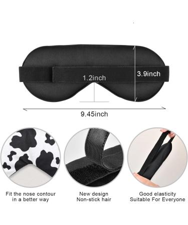 Haskirky Light Blocking Eye Mask - Adjustable for Men and Women - Ideal for Travel, Yoga, Meditation, and Deep Sleep - Funny Cow Design - Buy Online on GoSupps.com