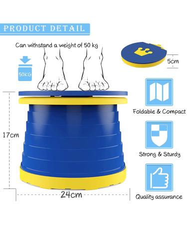 Portable Toddler Potty Seat | Folding Training Toilet Chair for Kids | Indoor Outdoor Travel Potty with Storage Bag - Blue - Buy Online on GoSupps.com