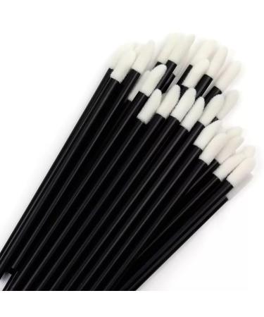 BOULTON Lip Brushes 100pcs | Disposable Lip Wands | Disposable Lip Brushes Lipstick Applicator Wand Tool for Lips Eyes Concealer Makeup Beauty Toolkit | Lip Brush Disposable Lip Gloss Brush (Black) - Buy Online on GoSupps.com