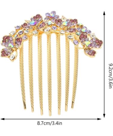 Beaupretty Hair Jewelry Wedding Accessories for Brides Decorative Hair Combs for Women Accessories Prom Hair Accessories Wedding Hair Accessories Rhinestones Purple Rhinestone Hair Alloy Miss - Buy Online on GoSupps.com
