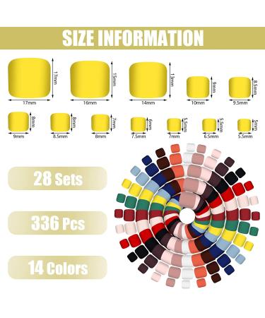 336 PC Matte Short Square False Toe Nails Set - Glue-on Full Cover Fake Toe Nails - Solid Colors for Women & Girls - Buy Online on GoSupps.com