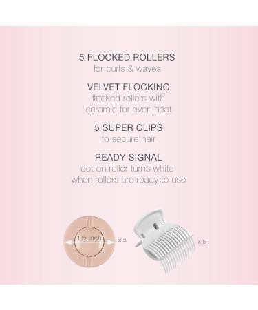 Conair Instant Heat Travel Hot Rollers 1.5 White - Set of 5 - Buy Online on GoSupps.com