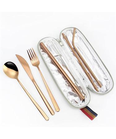 Portable Cutlery Set Cutlery Sets 6 Piece for Birthday Parties Buffets Picnics BBQ Weddings Camping Kitchenware (Size : Rose Gold) - Buy Online on GoSupps.com