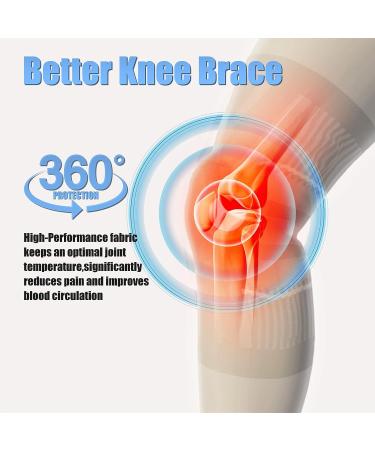 YOGINGO Professional Knee Brace with Patella Gel Pad & Stabilizers - Large Size - Buy Online on GoSupps.com