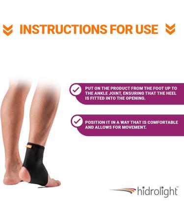 Orthopedic Anklet - X-Large Black Ankle Brace for Sprained Ankle Support & Compression Sleeve - International Shipping Available - Buy Online on GoSupps.com