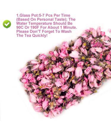 Plant Gift Dried Peach Blossom 40g/1.41oz Peach Flower Organic Dried Peaches Flower for Tea Herbal Floral DIY Craft - Buy Online on GoSupps.com