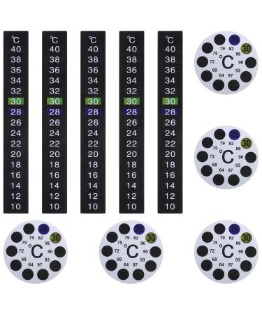Emagentech 10 pieces thermometer sticker self -adhesive color change Digital temperature display immediately readable temperature sticker for aquariums milk bottles - Buy Online on GoSupps.com