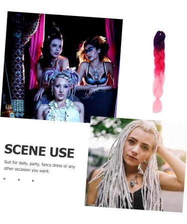 DOITOOL Braid Hair Extension Synthetic Braided Extensions High Temperature Hair Braid Crochet Twist Braids Hair Color Wigs Synthetic Wigs Jumbo Braiding Hair Extension To Weave Extend - Buy Online on GoSupps.com