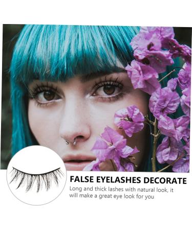 minkissy 5 Pairs False Eyelashes Eyelash Glue False Lashes Handmade Eyelashes Elf Eyelashes Artificial Eyelashes Wispy Eyelashes Cosmetic Eyelashes Tool Artificial Fiber Cross Section 3d - Buy Online on GoSupps.com