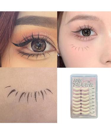 Eyelash Stamp Lower Lash Mascara Stamp Bottom Eyelash Makeup Applicator Eyelash Tool Convenient Long-Lasting Safe Lash Stamp Effort-Saving Quick Eyelash Stamp for Eye-Catching Makeup Set of 8 + Eyeliner Cushion Stamp - Buy Online on GoSupps.com