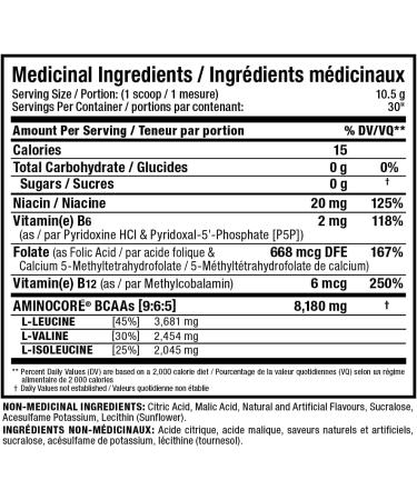 ALLMAX Nutrition - Aminocore BCAA - 8g BCAAs - 100% Pure Branch Chained Amino Acids - Gluten Free - Blue Raspberry -315 Gram Blue Raspberry 315 g (Pack of 1) 8g Bcaas - Buy Online on GoSupps.com