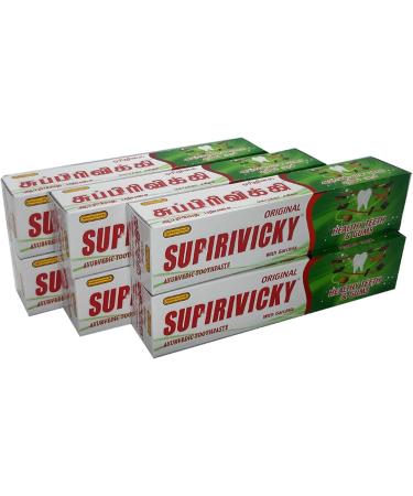 Buy 6 x Supirivicky Ayurvedic Toothpaste (75ml) - Fluoride Free for Healthy Teeth | International Shipping Available - Buy Online on GoSupps.com
