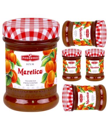 Podravka Set of 5 apricot jams in glass 360 g
