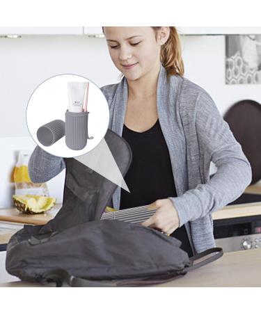 Buerfu Travel Toothbrush Case - Durable Gray Holder for Camp Travel & Business Trips - Buy Online on GoSupps.com