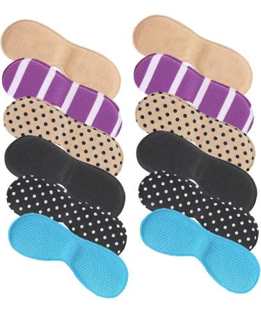 FOMIYES High Heel Stickers - 12 Pairs Comfortable Heel Liners & Grips for Loose Shoes - Replaceable Polyurethane Sponge Pads for All High Heels - Buy Online on GoSupps.com