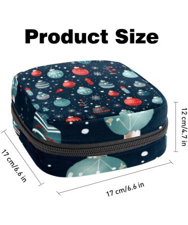 MUOOUM Christmas Snowmen Portable Period Bag for Women & Teens - Storable Pocket Menstrual Cup Holder - Buy Online on GoSupps.com