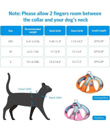 Escape-Proof Cat Harness and Leash Set - Reflective Vest for Small Cats | XXS Orange - Buy Online on GoSupps.com