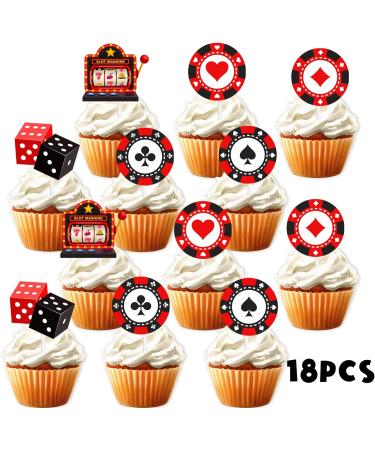 S-Cp-0505 ce Cream Fruit Dessert Cupcake Topper Colorful Glitter Happy Birthday Sensory Pop Game Theme Decor Supplies Baby Shower Boys Girls Birthday Party Decorations - Buy Online on GoSupps.com