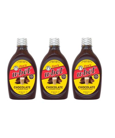 Fox's U-bet 22-oz. Original Chocolate Syrup (Pack of 3)